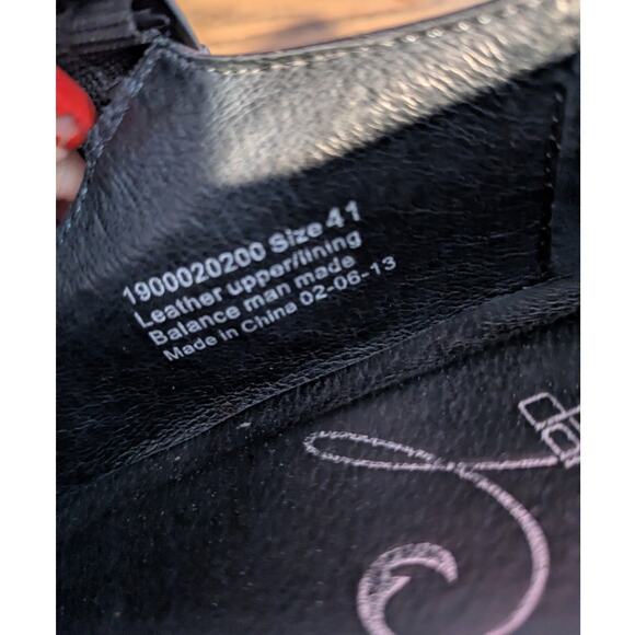 Dansko Fanny Wedge Maryjane Leather Studded Women Black Size 41 - Picture 4 of 8